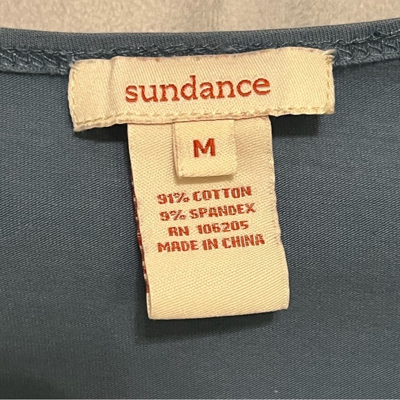 Sundance Layer Wrap Style Ruched Side V Neck Long Sleeve Top Size Medium - Picture 5 of 6